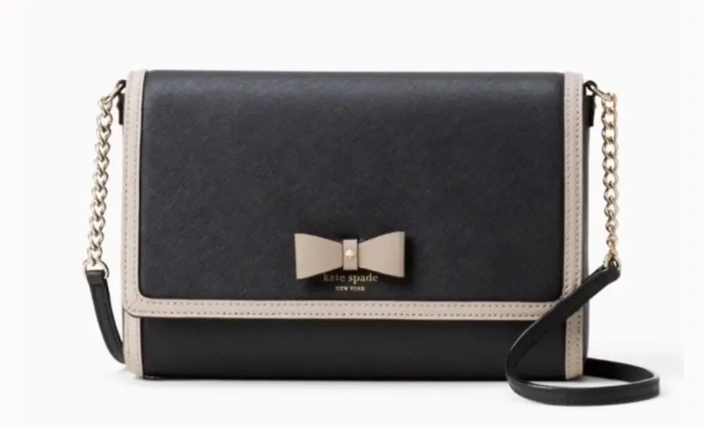 Kate Spade Hazel Court Alek Crossbody Bag Black Pink
